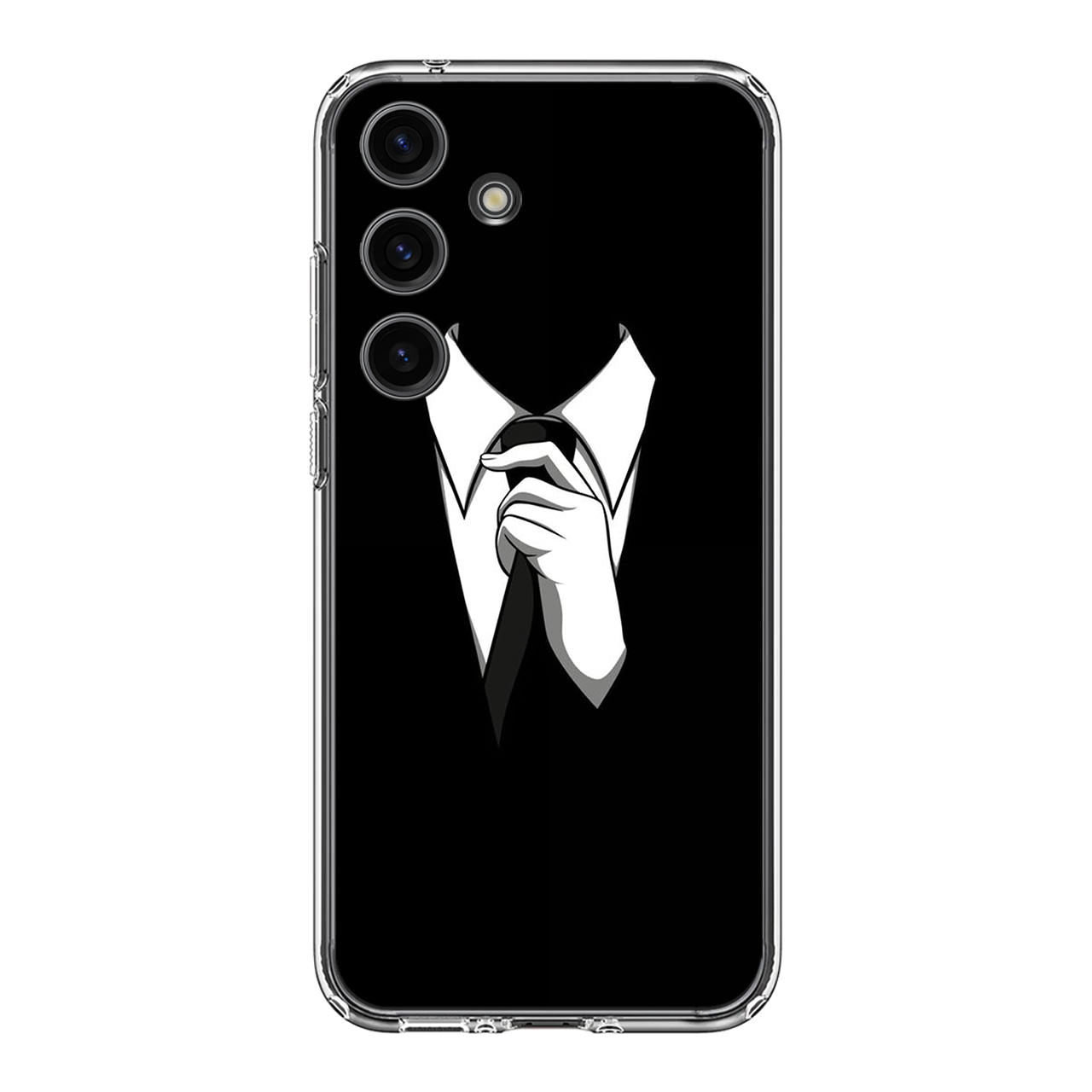 Anonymous Black White Tie Samsung Galaxy S24 FE Case