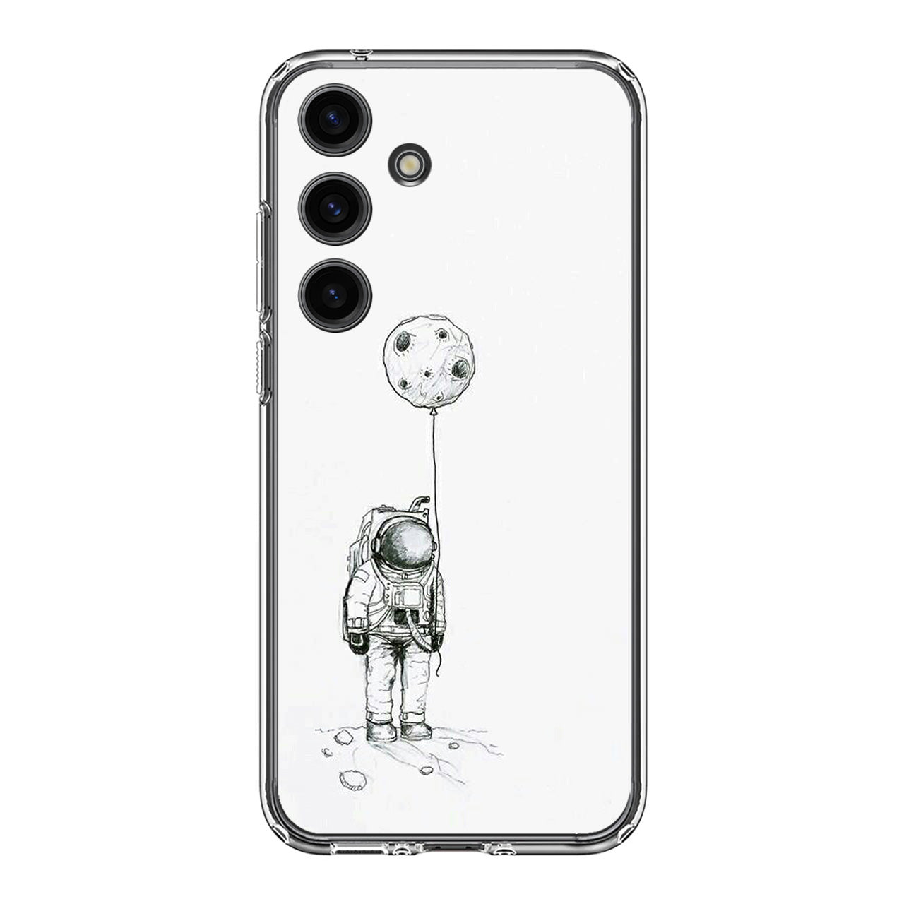 Astronaut Moon Balloon Samsung Galaxy S24 FE Case