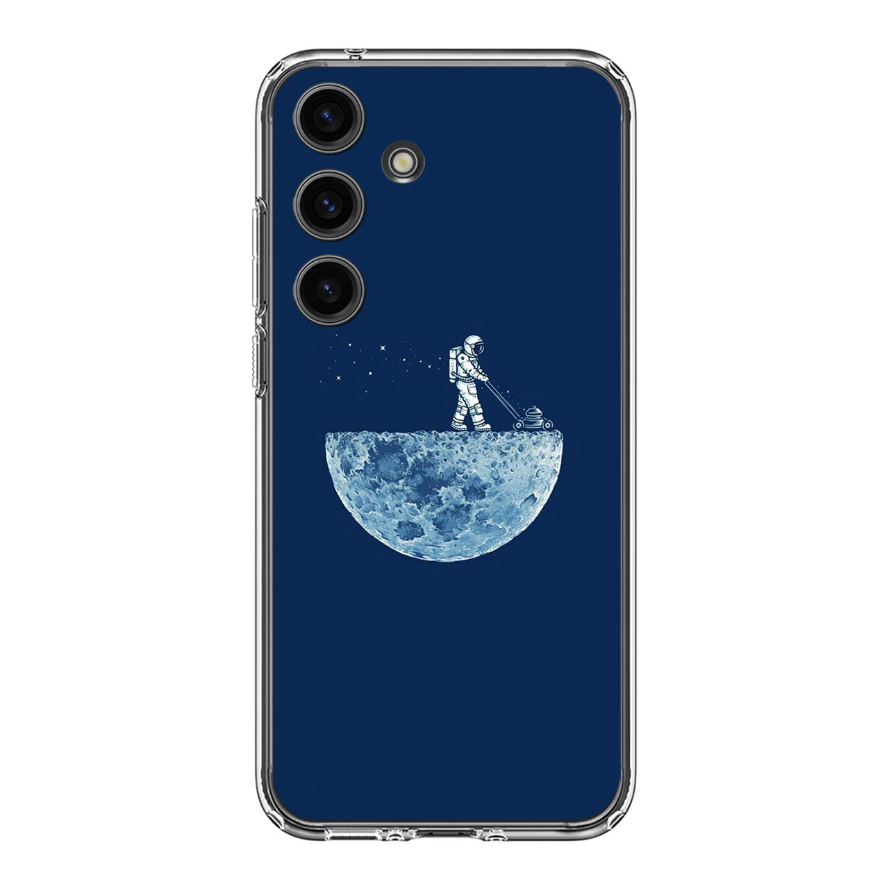 Astronaut Mowing The Moon Samsung Galaxy S24 FE Case