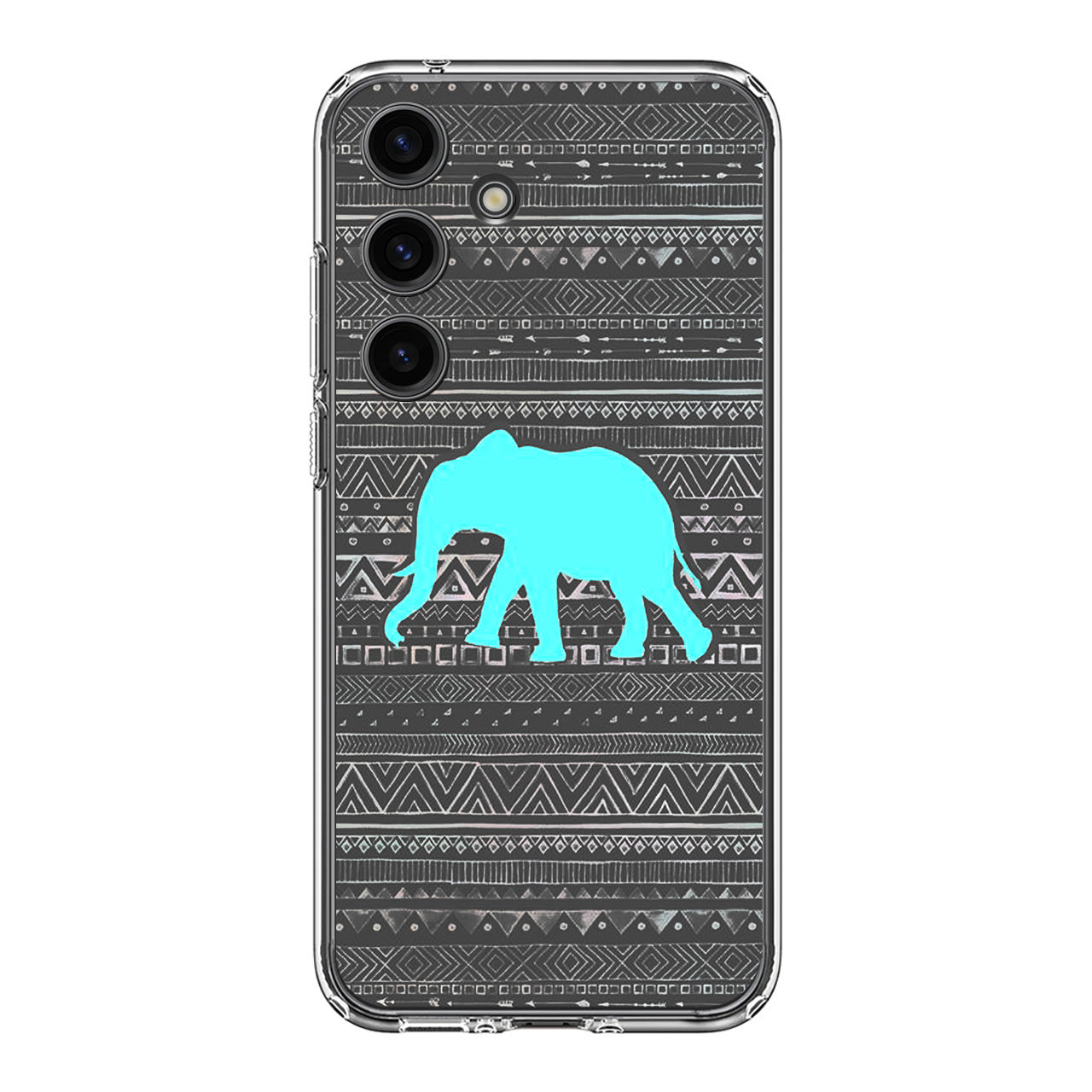 Aztec Elephant Turquoise Samsung Galaxy S24 FE Case