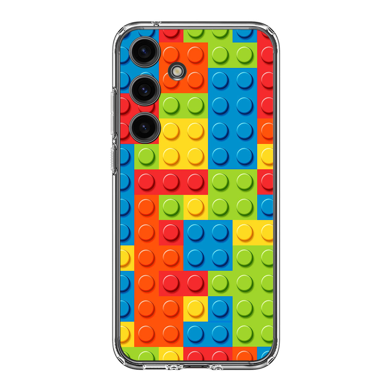 Blocks Rainbow Pattern Samsung Galaxy S24 FE Case