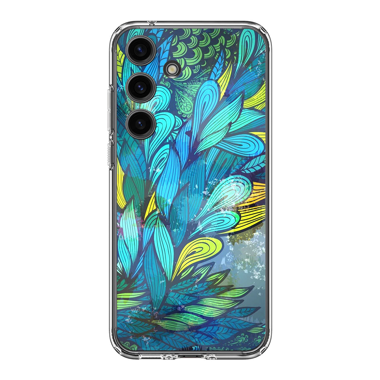 Colorful Art in Blue Samsung Galaxy S24 FE Case