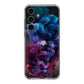 Colorful Dust Art on Black Samsung Galaxy S24 FE Case