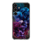 Colorful Dust Art on Black Samsung Galaxy S24 FE Case
