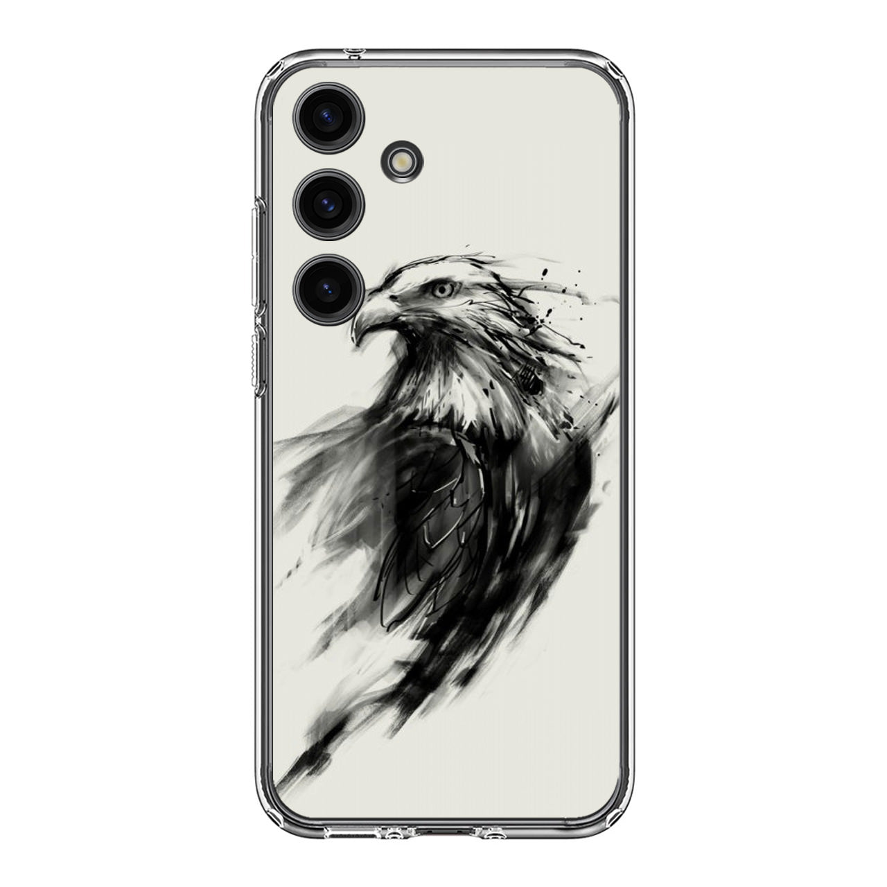 Eagle Art Black Ink Samsung Galaxy S24 FE Case