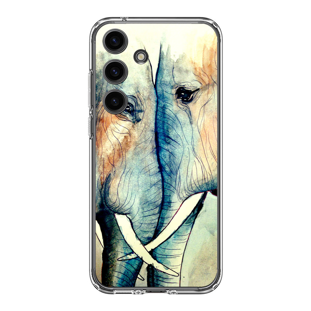 Elephants Sadness Samsung Galaxy S24 FE Case