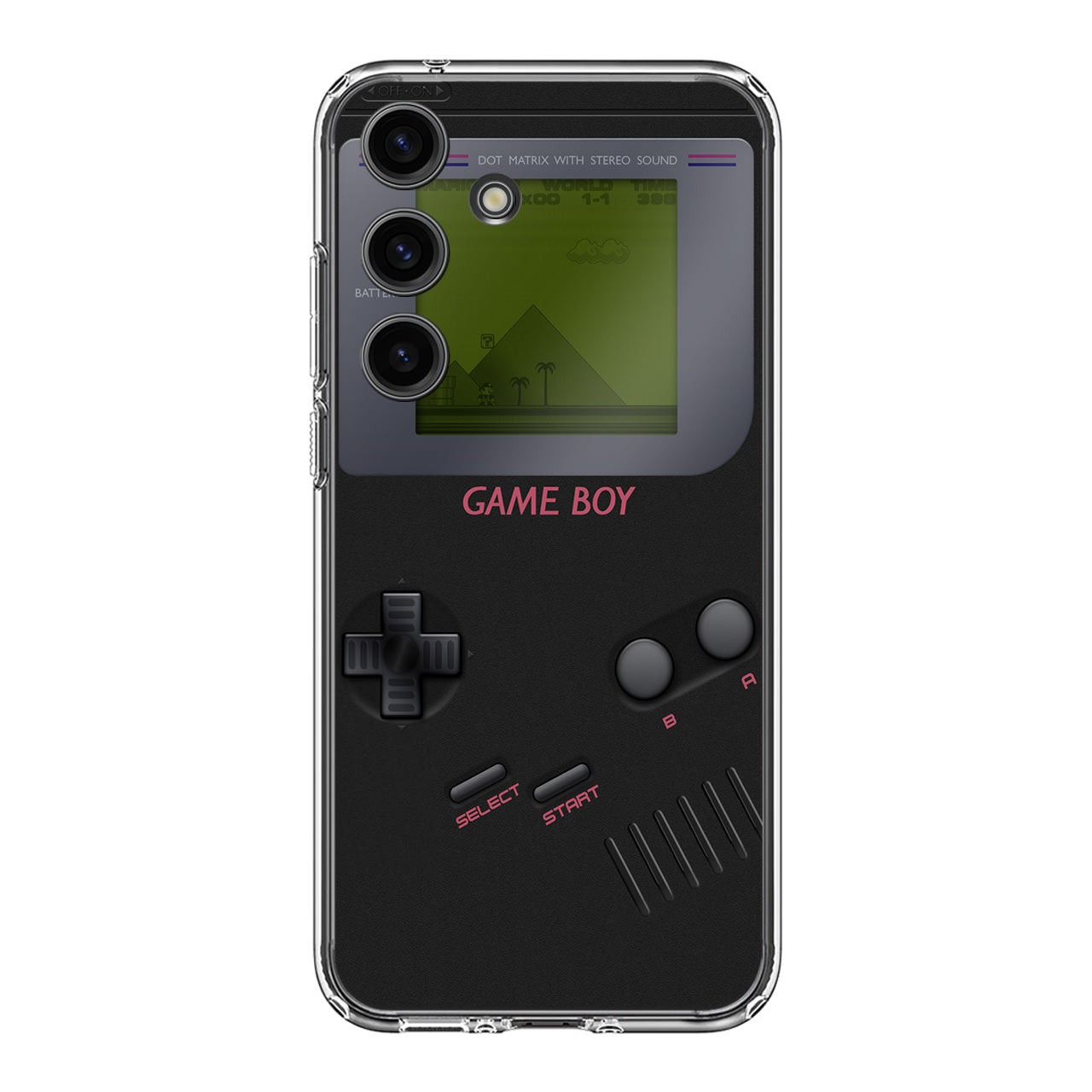 Game Boy Black Model Samsung Galaxy S24 FE Case