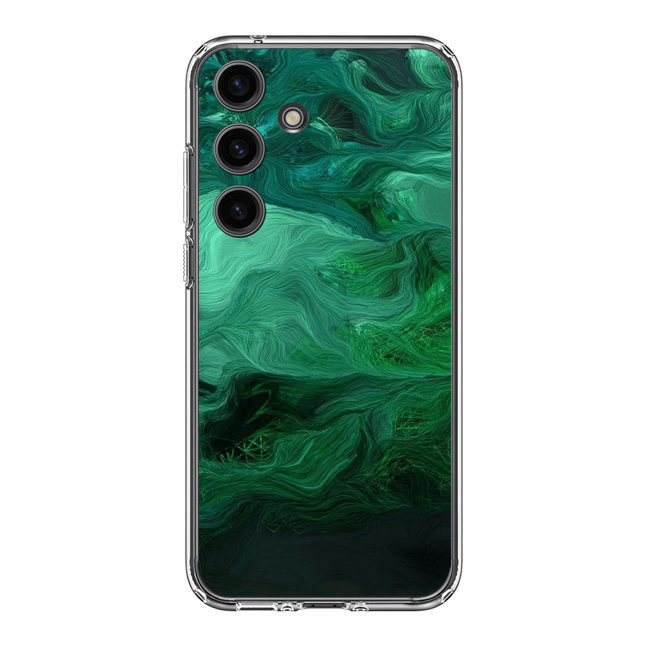 Green Abstract Art Samsung Galaxy S24 FE Case