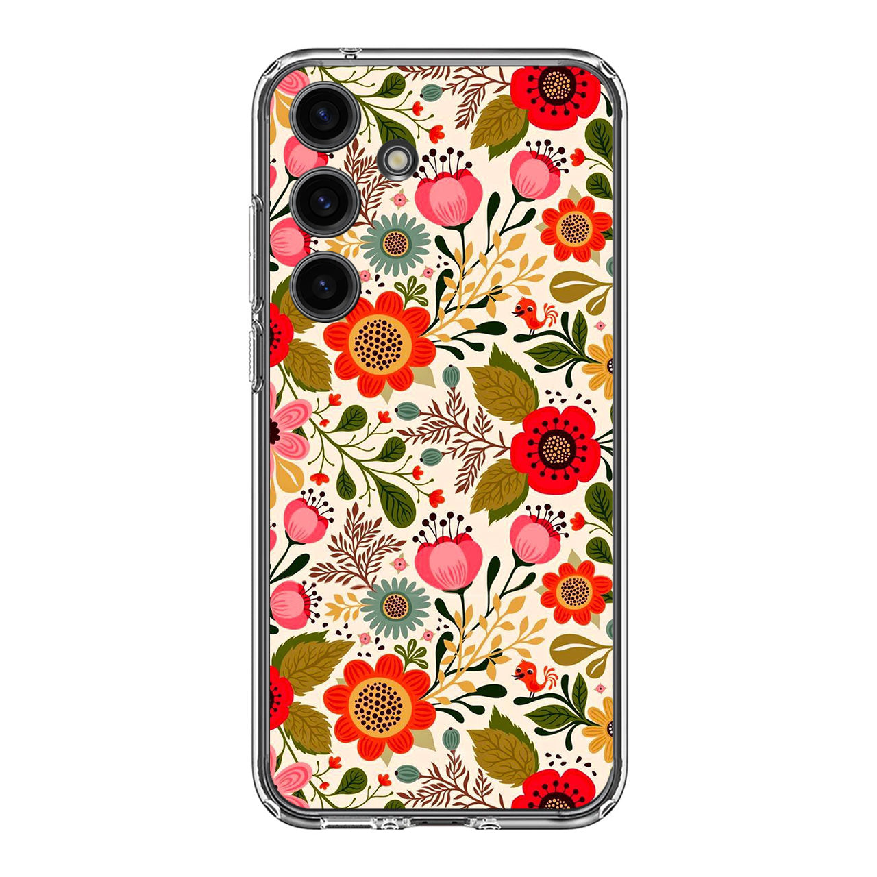 Hello Spring Pattern Samsung Galaxy S24 FE Case