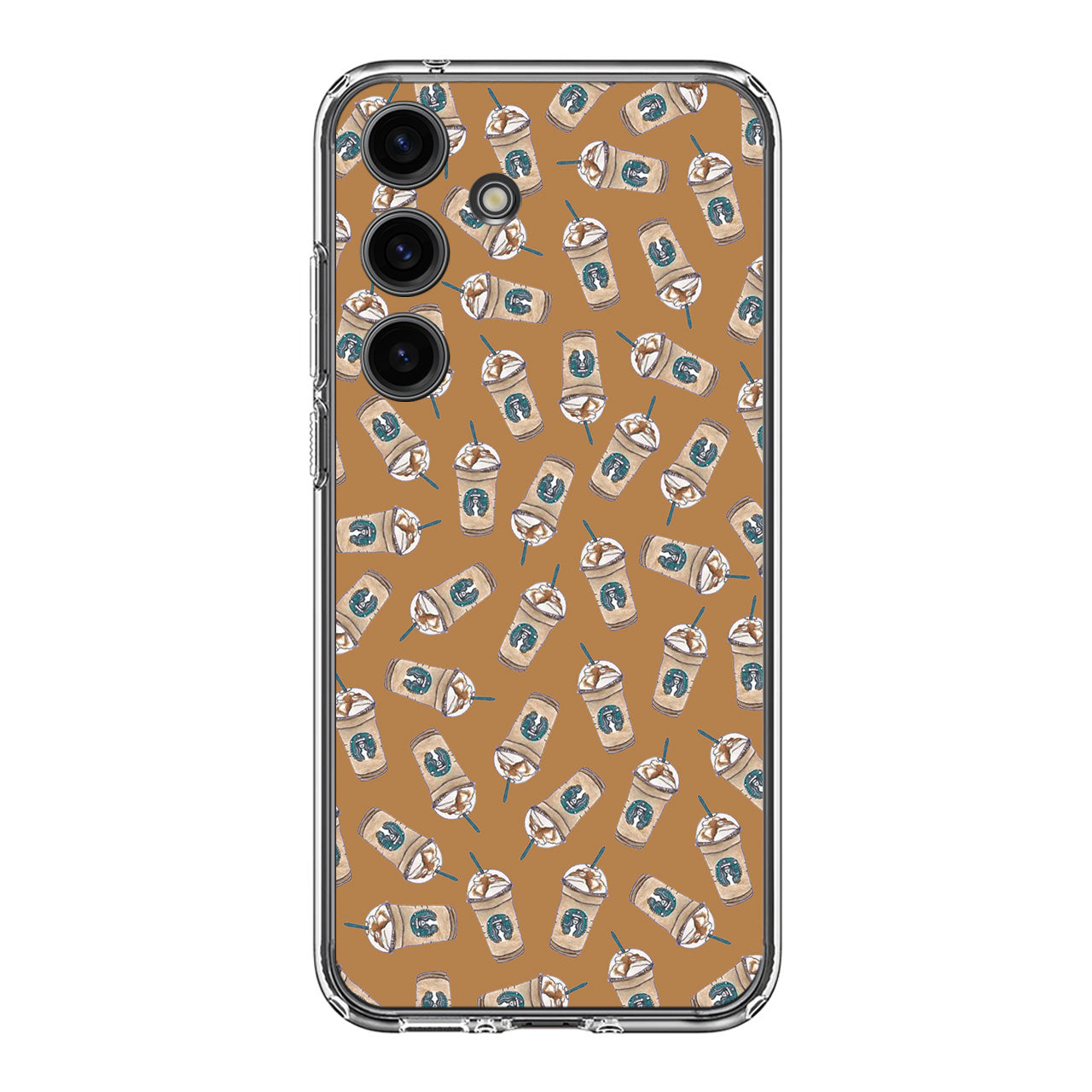 Iced Cappuccinos Lover Pattern Samsung Galaxy S24 FE Case