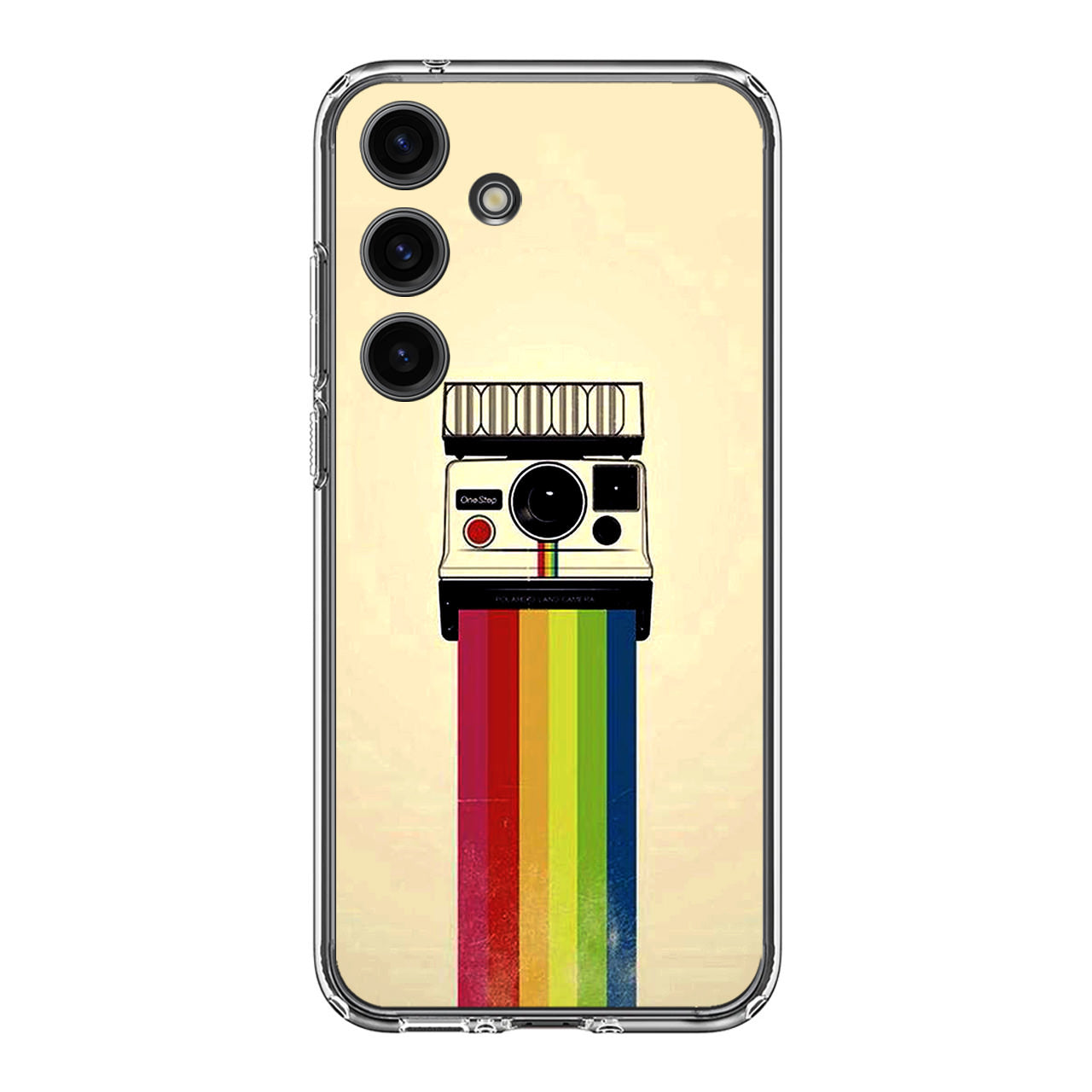 Polaroid Camera Colorful Rainbow Samsung Galaxy S24 FE Case