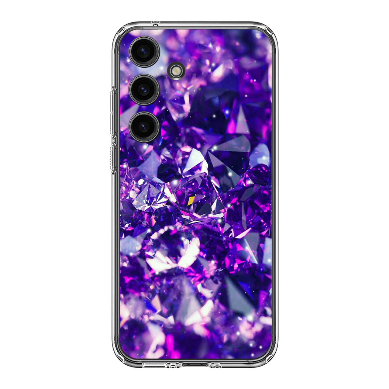 Purple Crystal Samsung Galaxy S24 FE Case