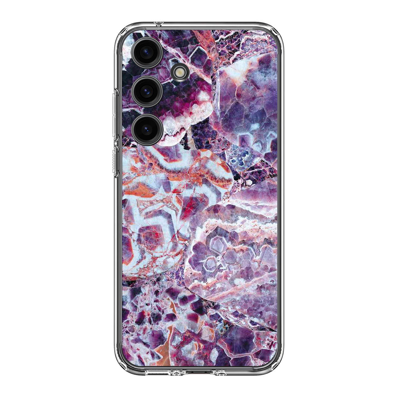 Purple Marble Samsung Galaxy S24 FE Case