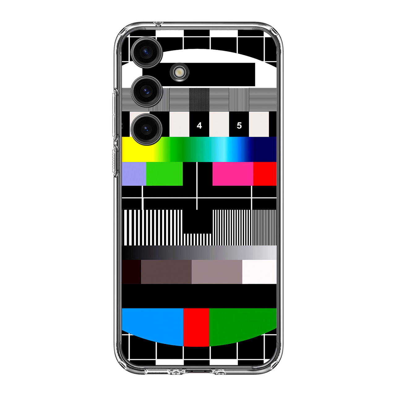 Scheme Pause TV Colorful Mesh Samsung Galaxy S24 FE Case