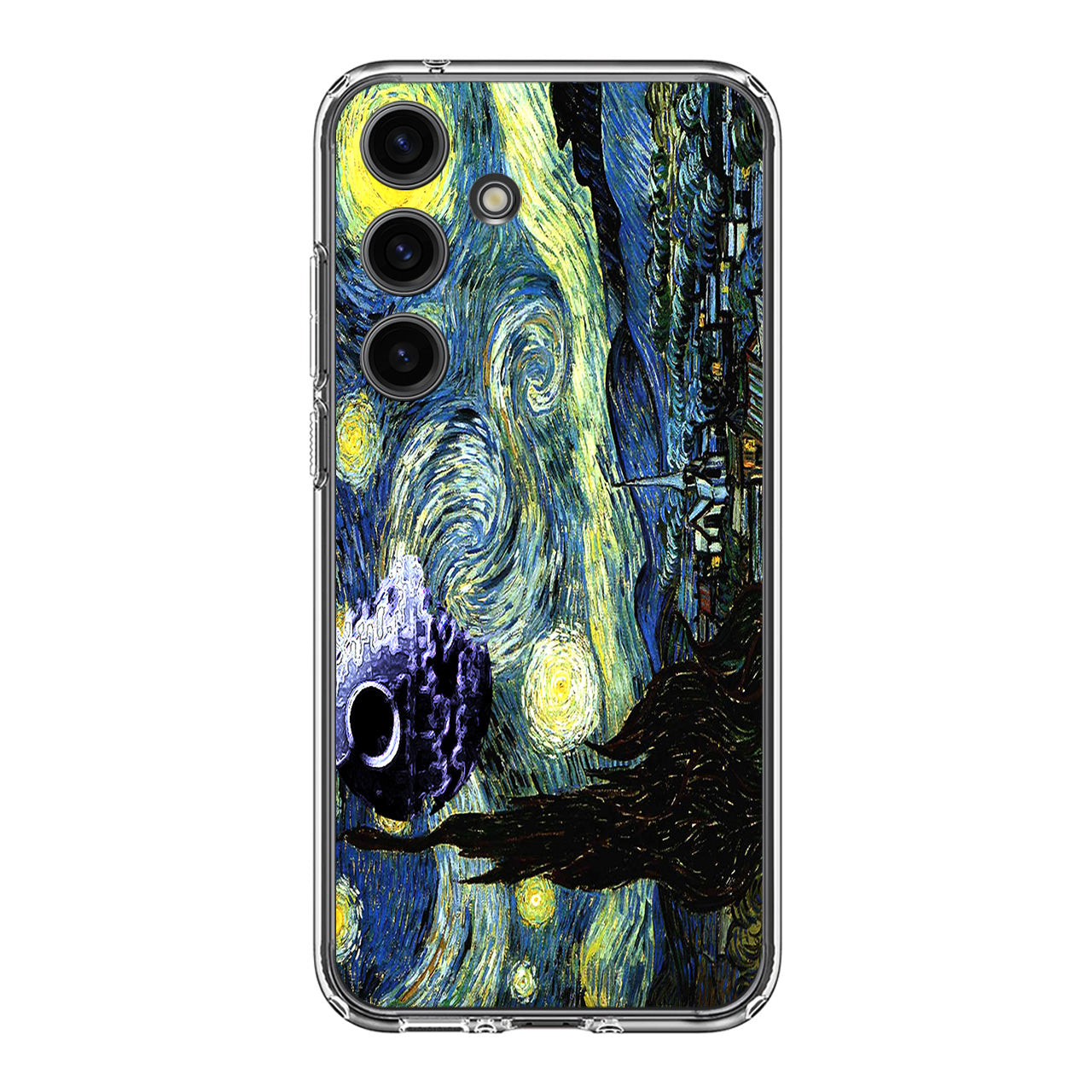 Skellington on a Starry Night Samsung Galaxy S24 FE Case