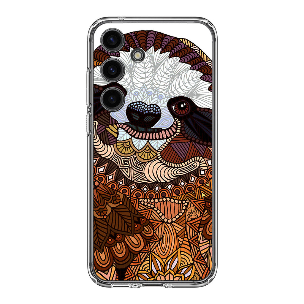 Sloth Ethnic Pattern Samsung Galaxy S24 FE Case