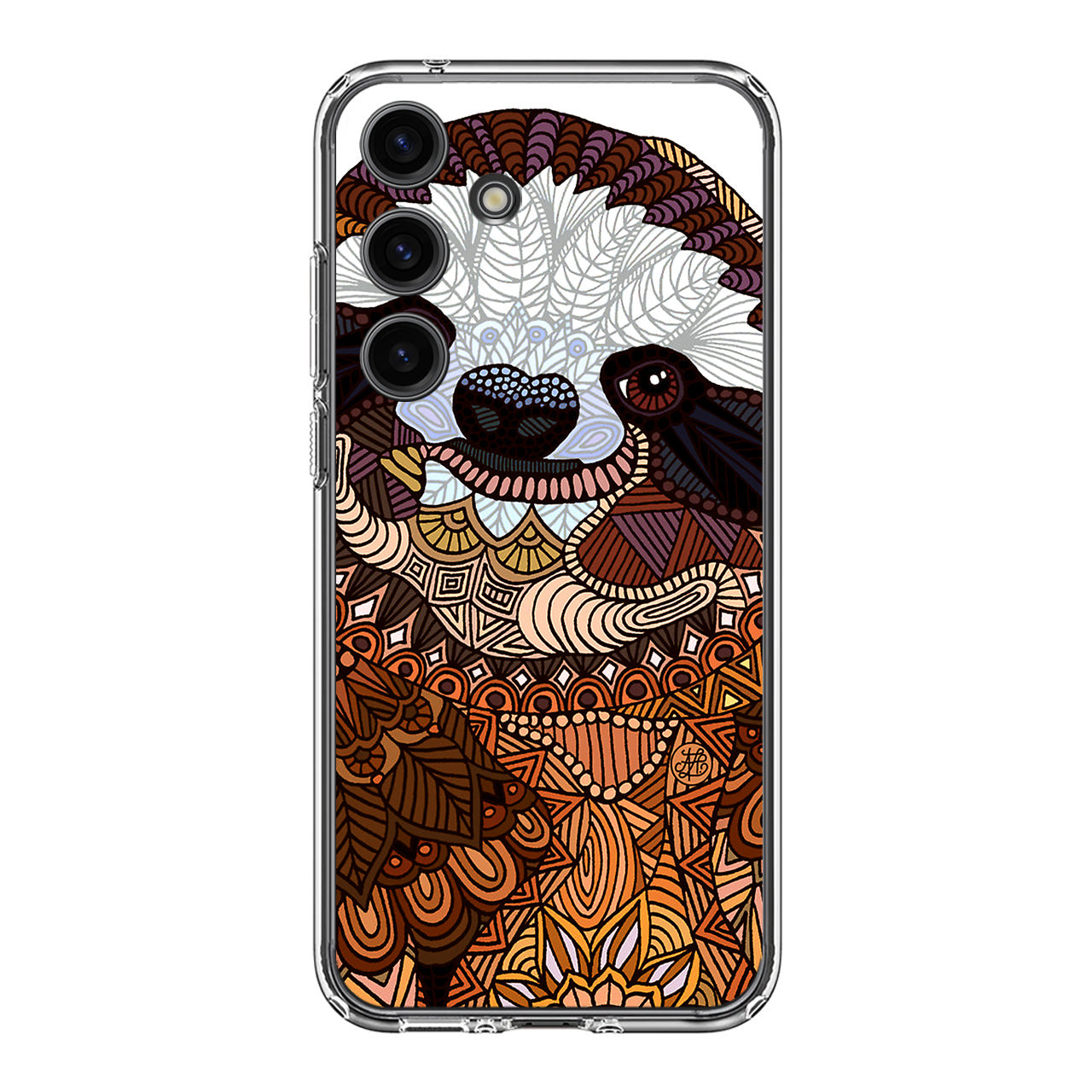 Sloth Ethnic Pattern Samsung Galaxy S24 FE Case