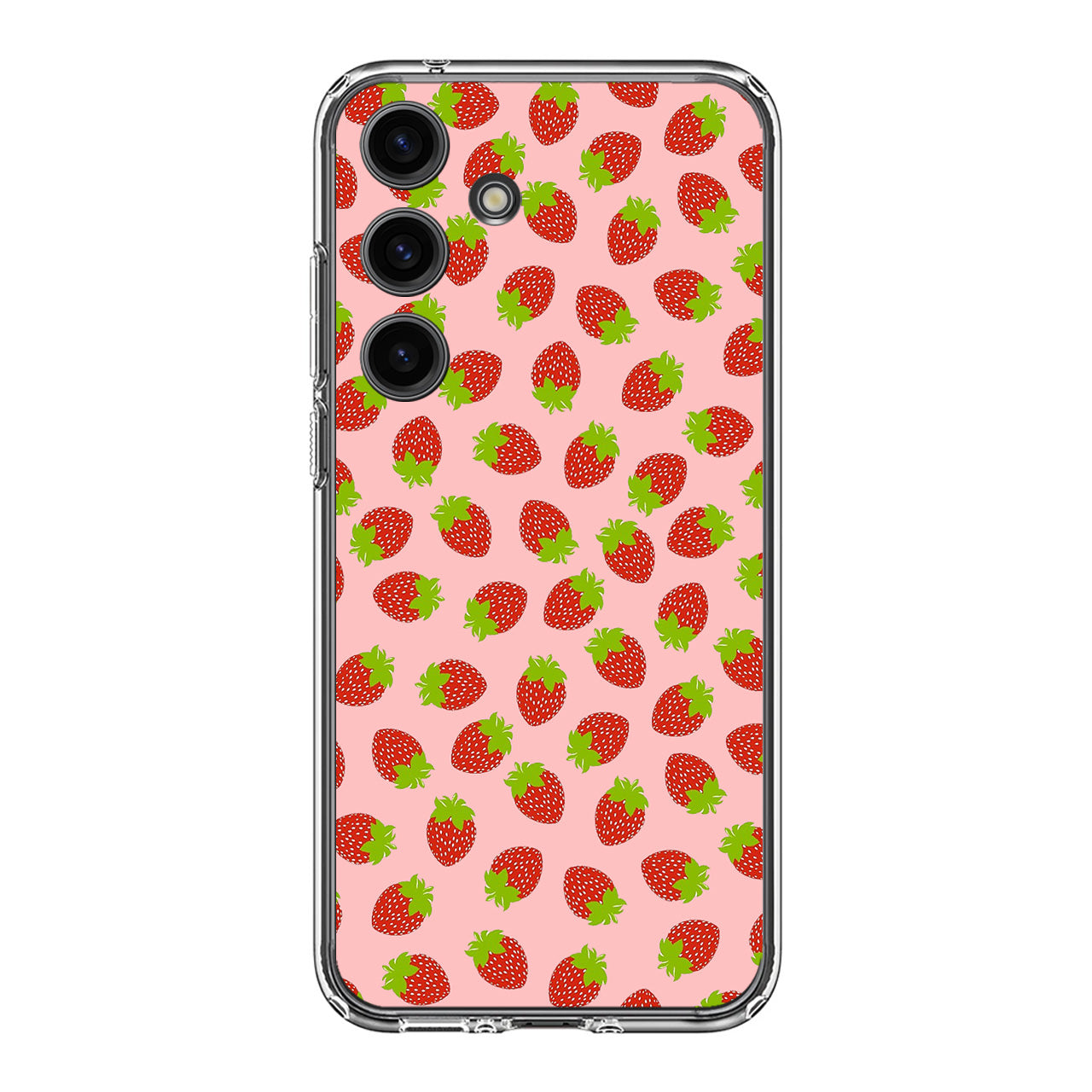 Strawberries Pattern Samsung Galaxy S24 FE Case