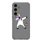 Unicorn Dabbing Grey Samsung Galaxy S24 FE Case