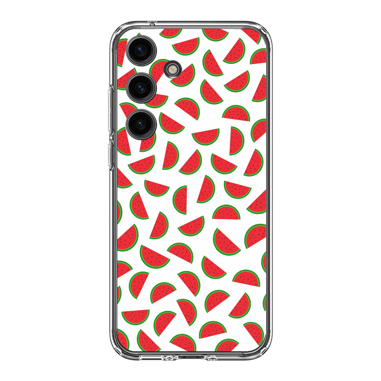 Watermelon Fruit Pattern White Samsung Galaxy S24 FE Case