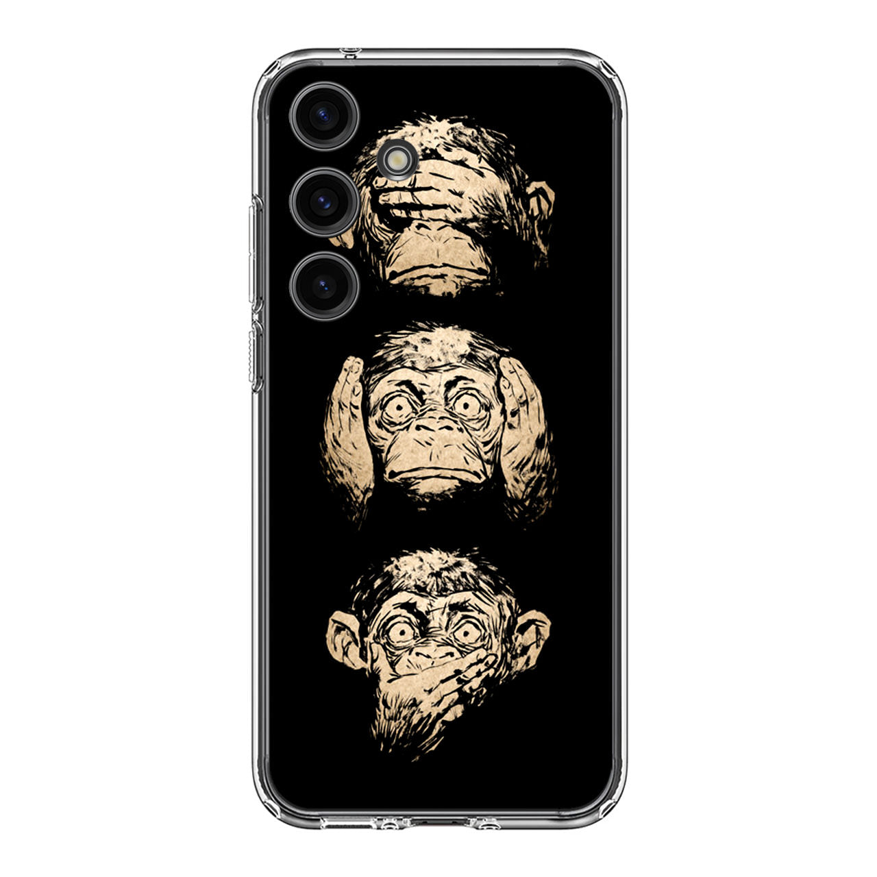 3 Wise Monkey Samsung Galaxy S24 FE Case