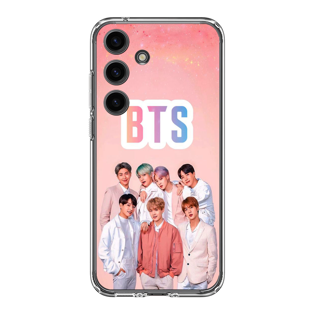 BTS Member in Pink Samsung Galaxy S24 FE Case