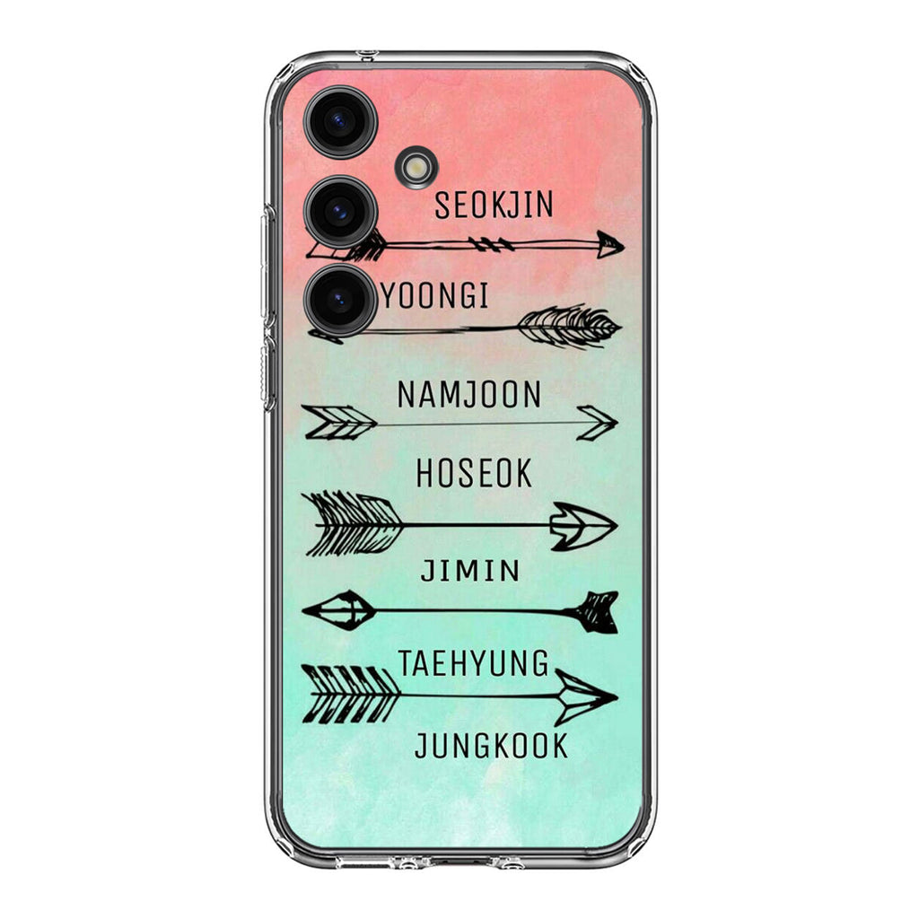 BTS Members Name Samsung Galaxy S24 FE Case