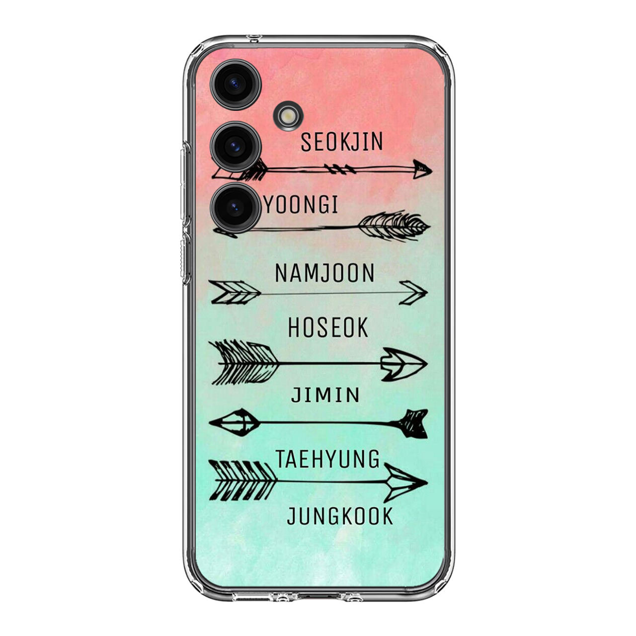 BTS Members Name Samsung Galaxy S24 FE Case