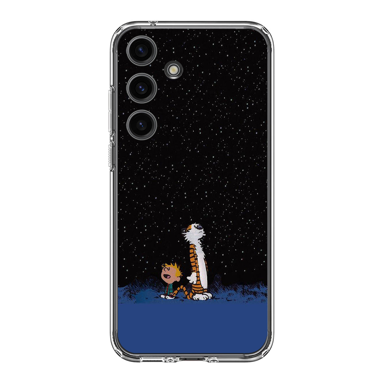 Calvin and Hobbes Space Samsung Galaxy S24 FE Case