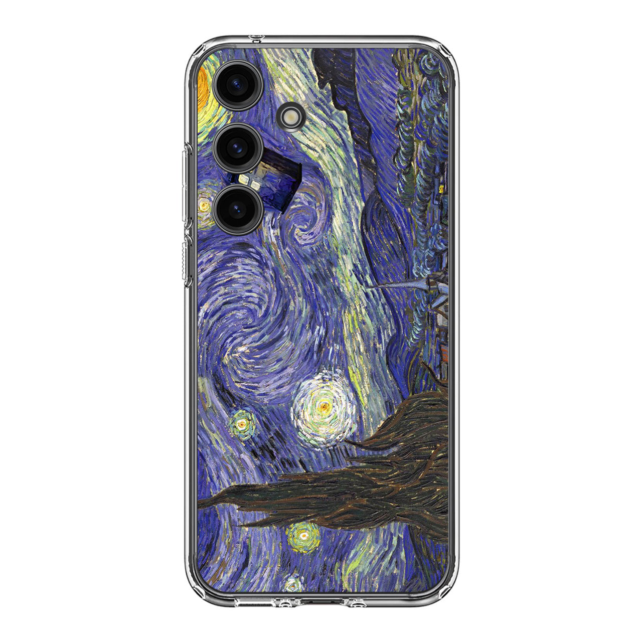 Dr Who Tardis In Van Gogh Starry Night Samsung Galaxy S24 FE Case