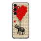 Elephant And Heart Samsung Galaxy S24 FE Case