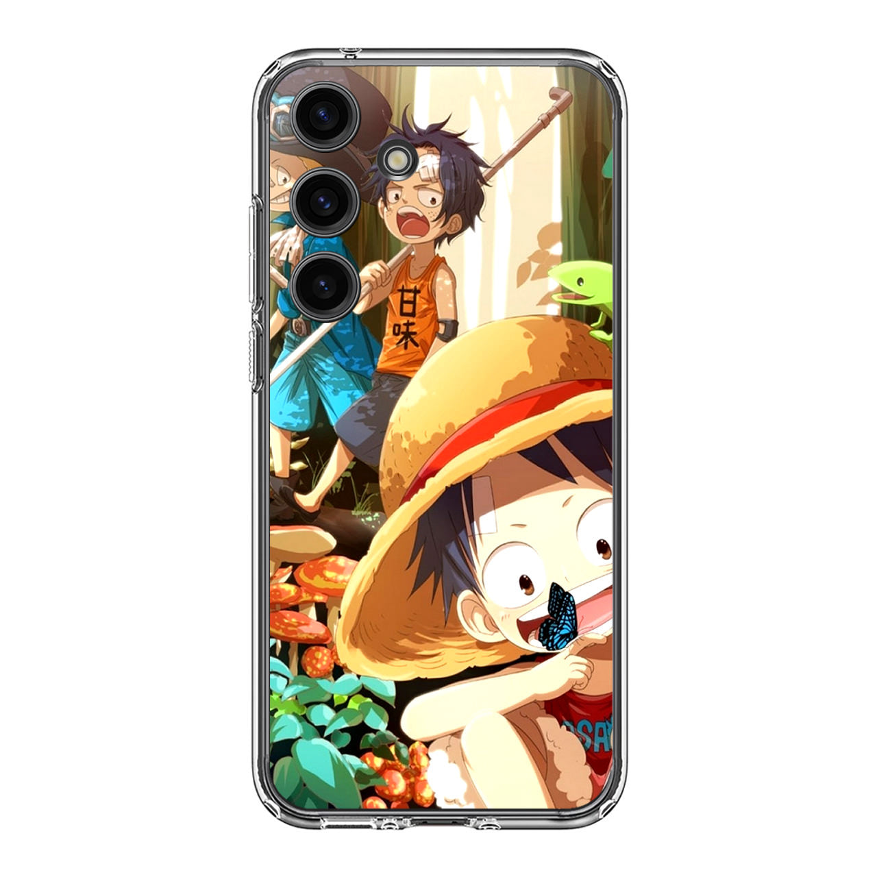 One Piece Little Sabo Ace Luffy Cute Samsung Galaxy S24 FE Case