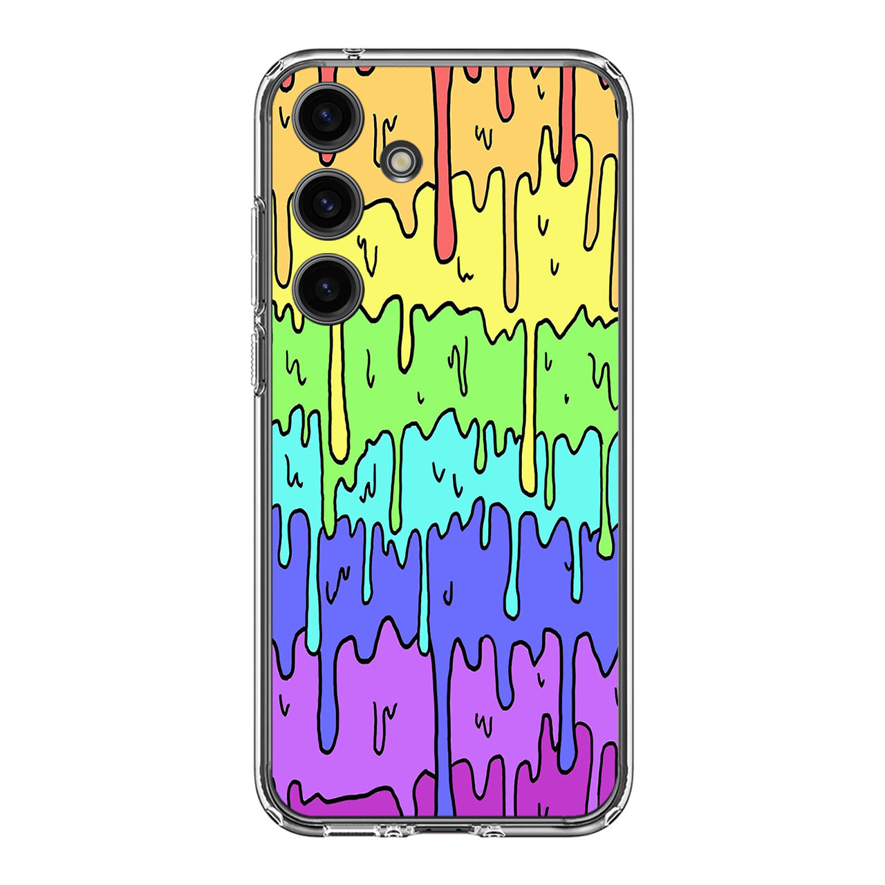 Pastel Kawaii Melting Rainbow Samsung Galaxy S24 FE Case