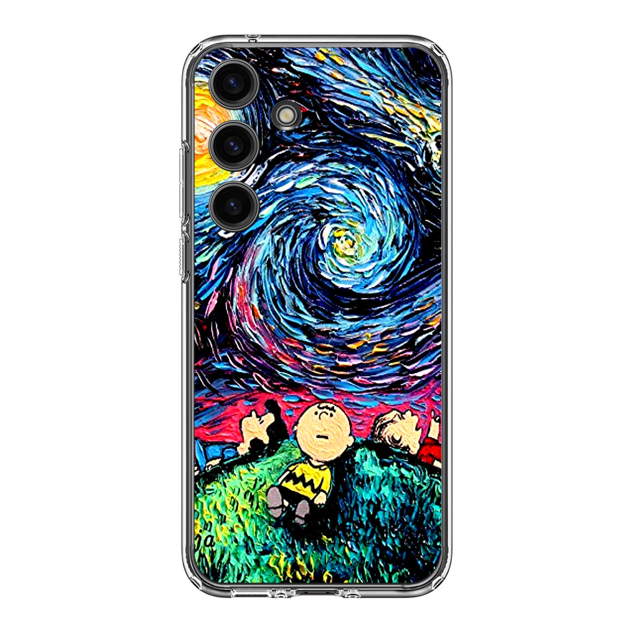 Peanuts At Starry Night Samsung Galaxy S24 FE Case