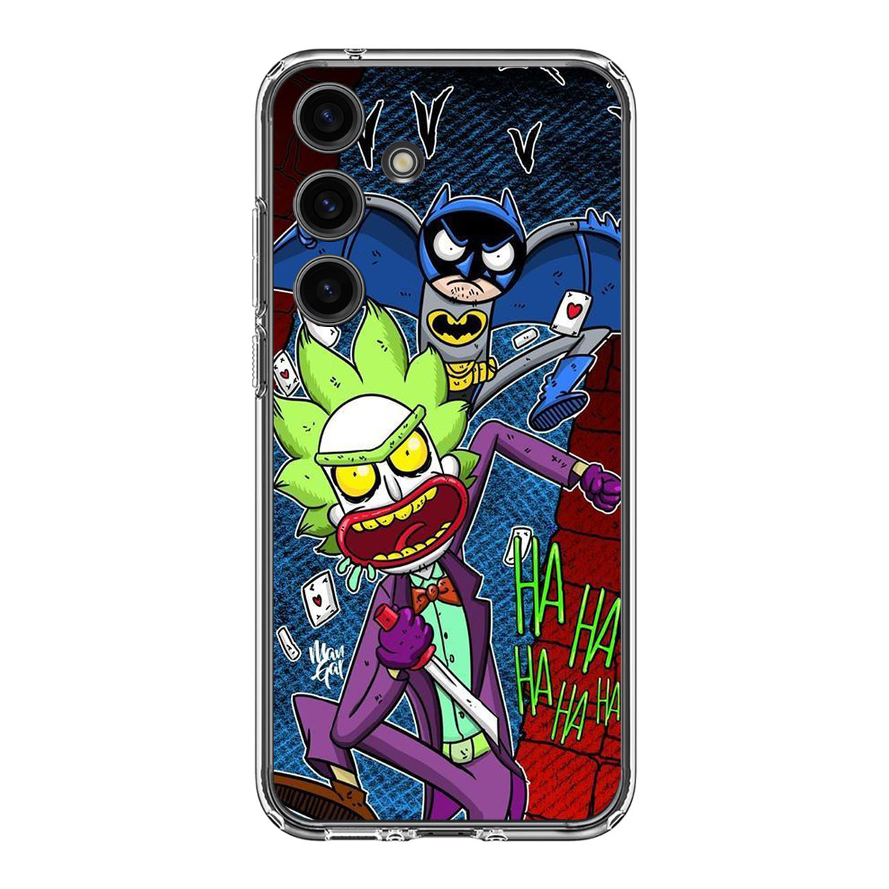 Rick And Morty Bat And Joker Clown Samsung Galaxy S24 FE Case