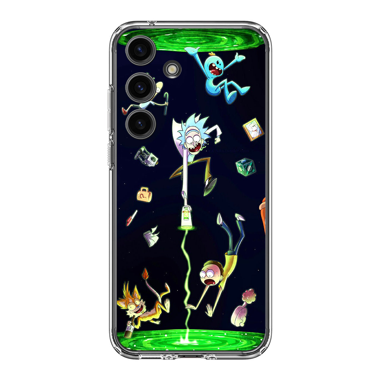 Rick And Morty Portal Fall Samsung Galaxy S24 FE Case