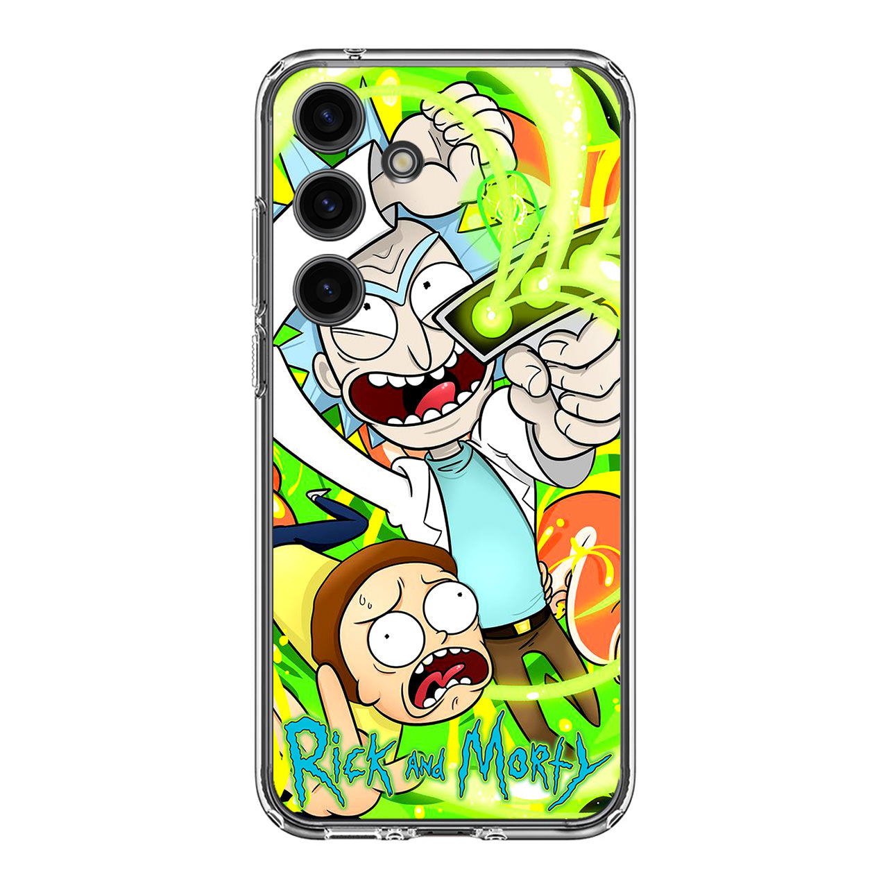 Rick And Morty Shoot Portal Gun Samsung Galaxy S24 FE Case