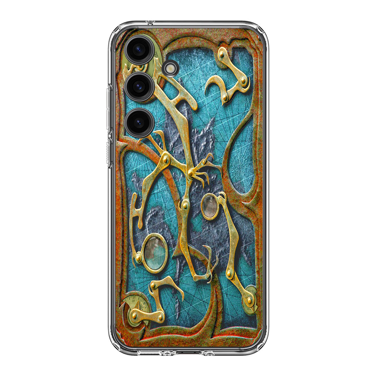 Steampunk Book Cover Samsung Galaxy S24 FE Case