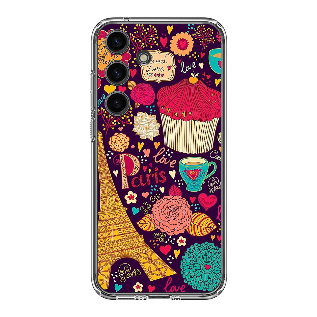 Vintage Love In Paris Samsung Galaxy S24 FE Case