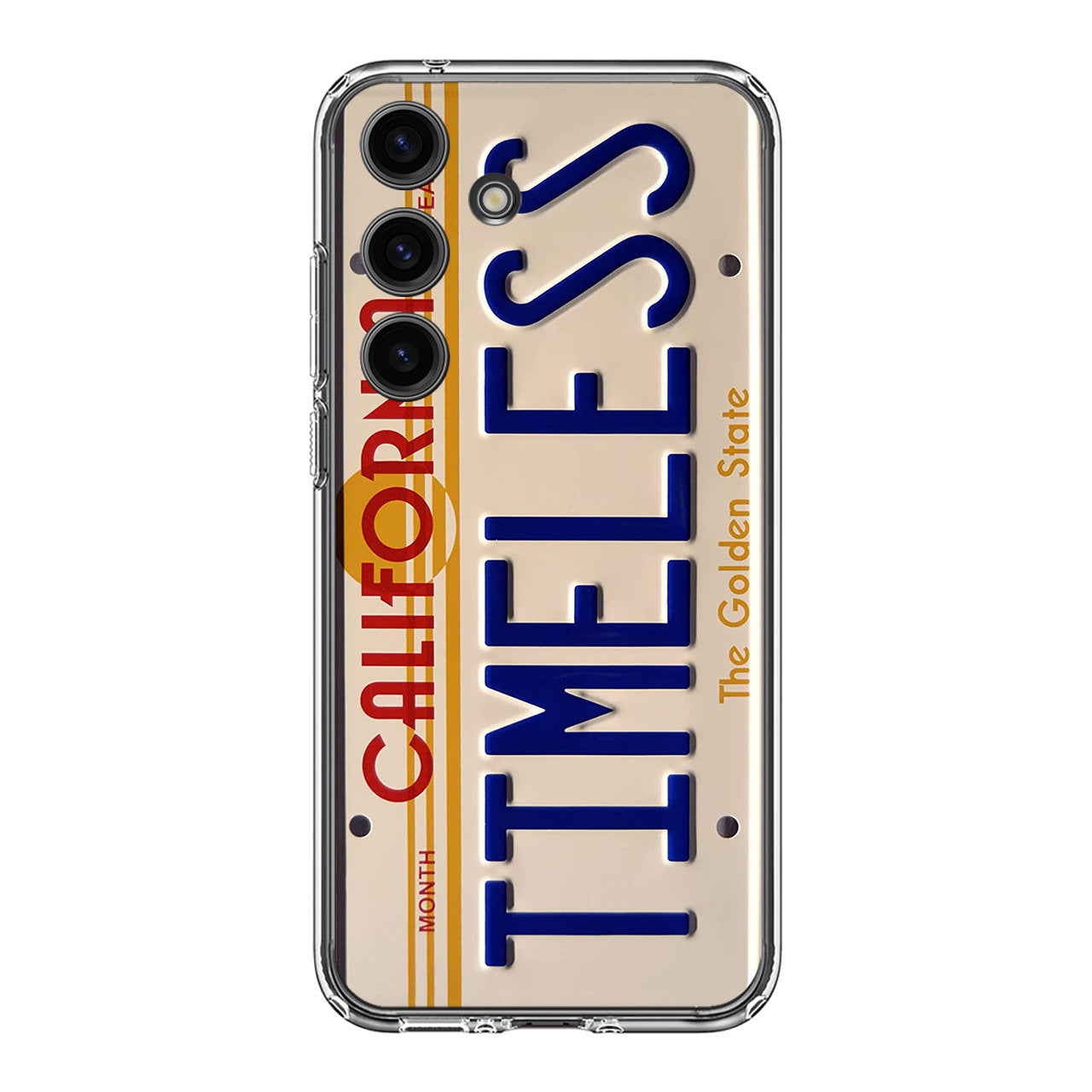 Back to the Future License Plate Timeless Samsung Galaxy S24 FE Case