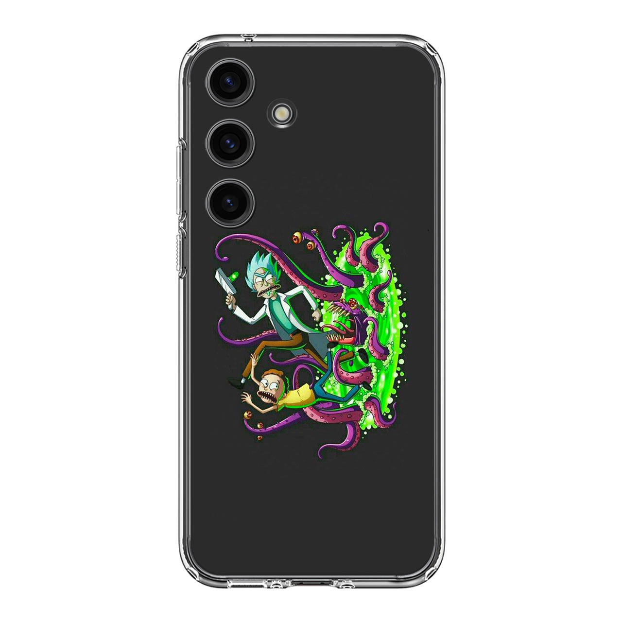 Rick And Morty Pass Through The Portal Samsung Galaxy S24 FE Case