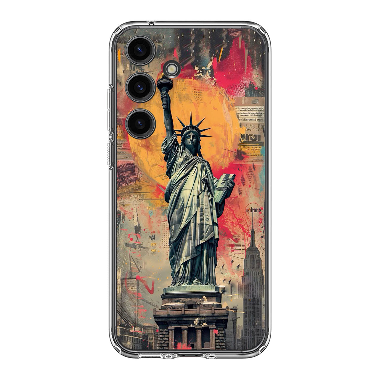 Canvas Art Statue of Liberty Samsung Galaxy S24 FE Case
