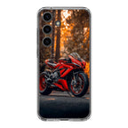 Crimson Velocity in Autumn Flame Samsung Galaxy S24 FE Case