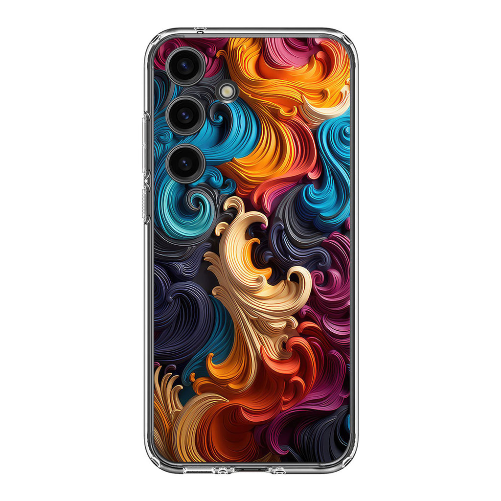 The Dance of Abstract Waves Samsung Galaxy S24 / S24 Plus Case