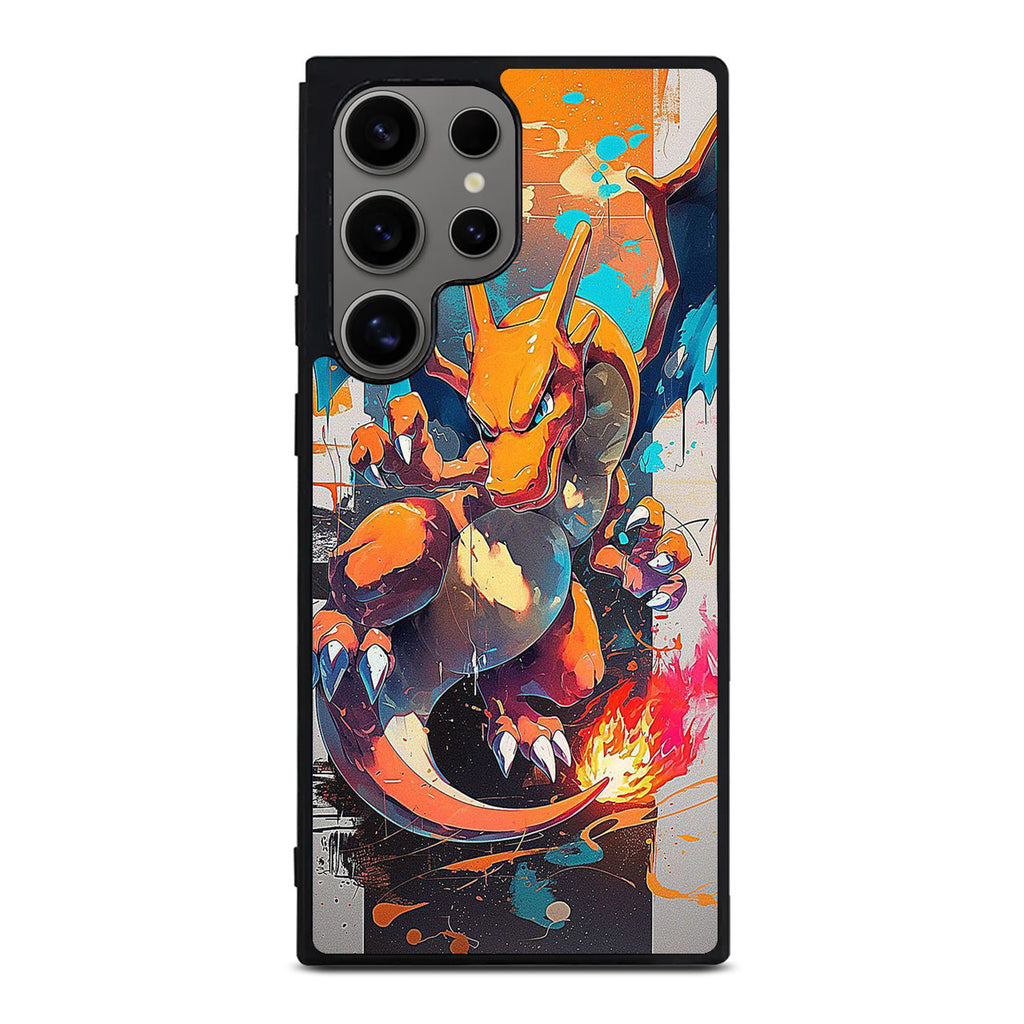 Charizard Inferno on Canvas Samsung Galaxy S24 Ultra Case