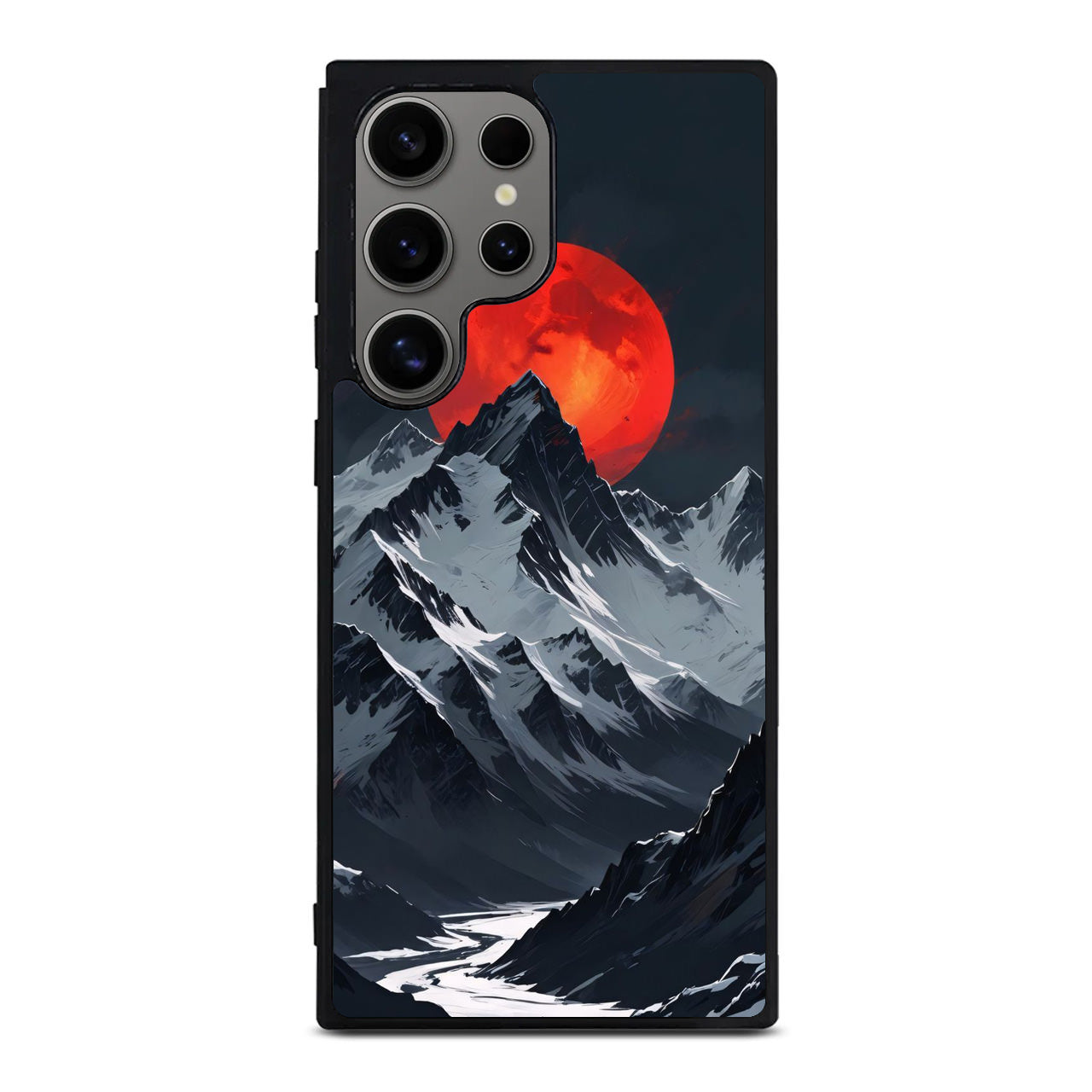 Crimson Eclipse The Mountain Samsung Galaxy S24 Ultra Case