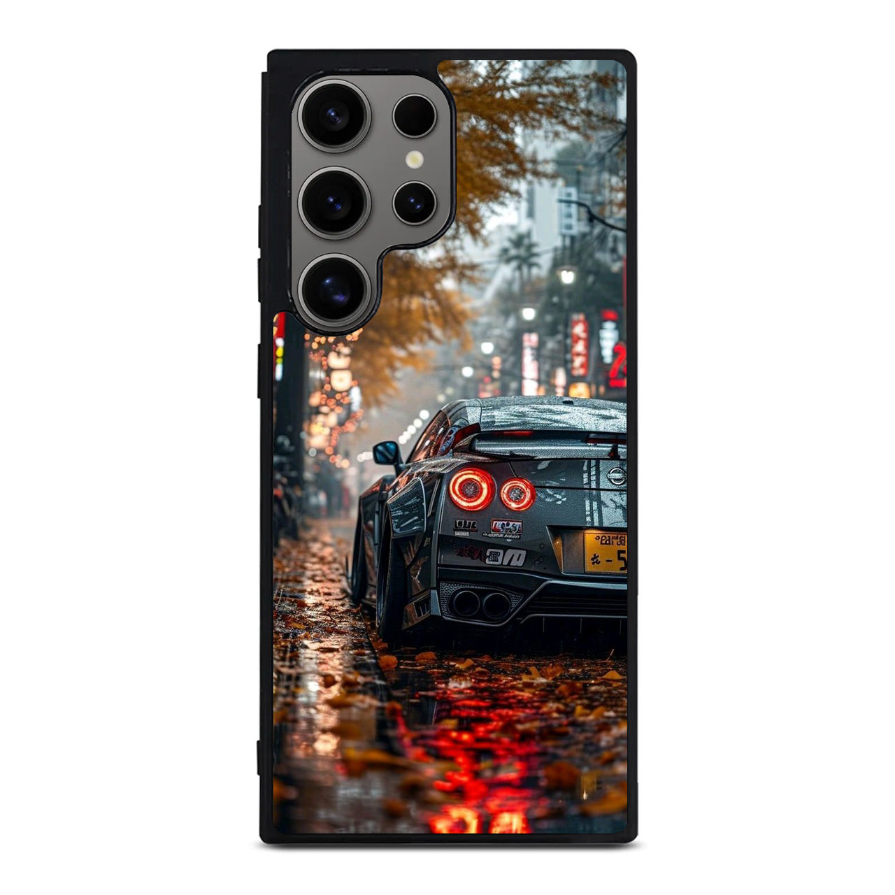 Neon Drift Autumn Streets Samsung Galaxy S24 Ultra Case