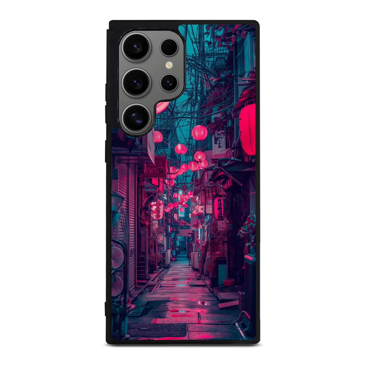 Neon Veins of the Night Market Samsung Galaxy S24 Ultra Case