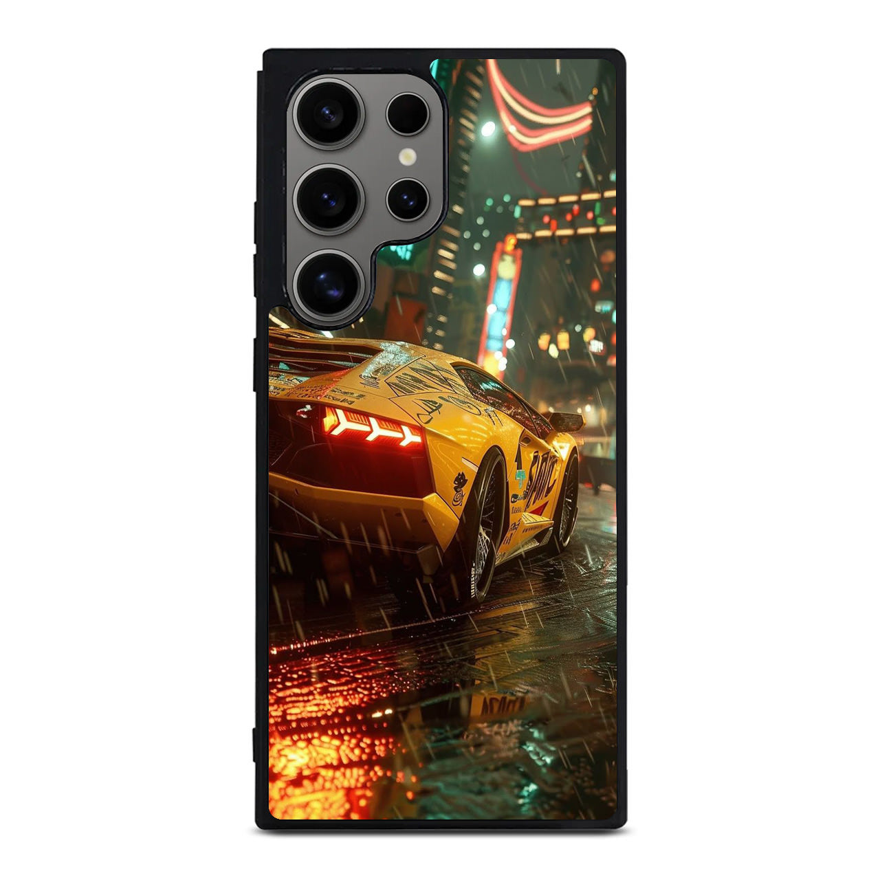 Night Drift Thunder Neon Streets Samsung Galaxy S24 Ultra Case