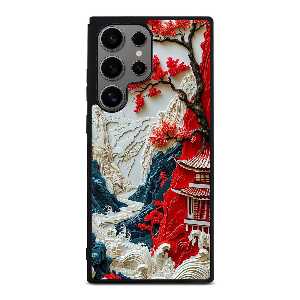 Whispers of the Crimson Zen Samsung Galaxy S24 Ultra Case